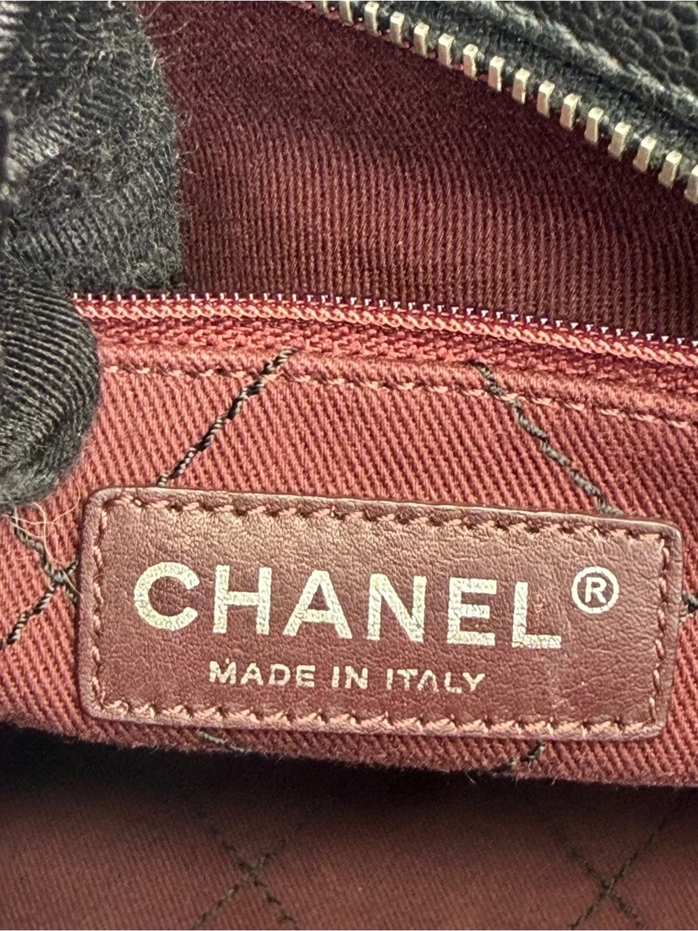 Chanel Deauville Bowling Bag Quilted Caviar Medium